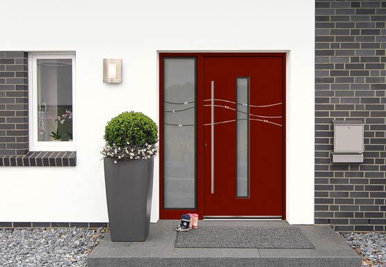 Entrance door with a Rodenberg door panel crystal-collection from the series Exclusive