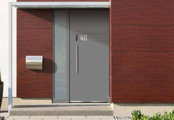 Drzwi wejściowe z wypełnieniem drzwiowym Rodenberg Smart Home & Smart Touch z serii Exklusiv